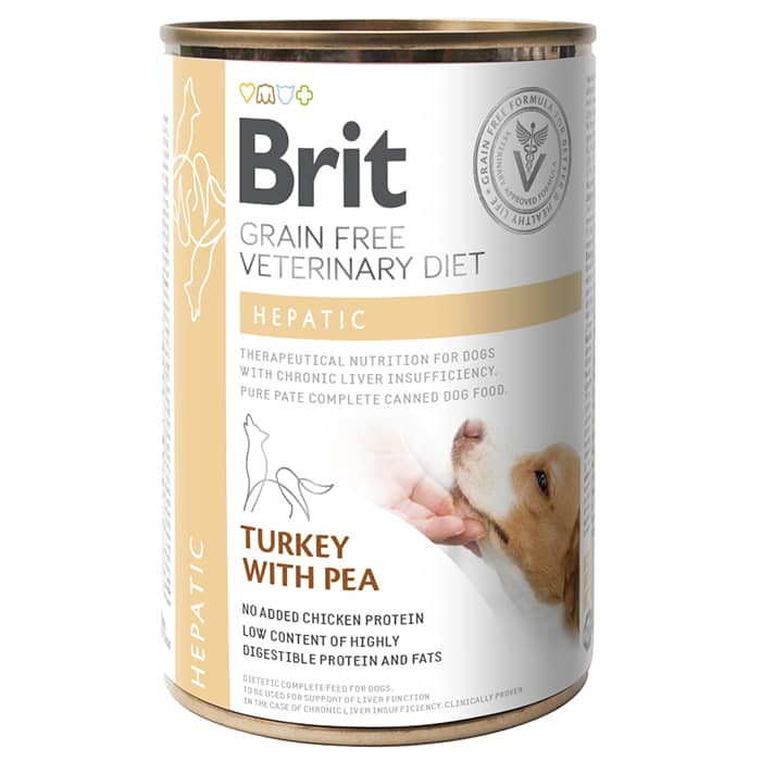 Brit Veterinary Diet Hepatic veterinārie konservi suņiem aknām 400 g