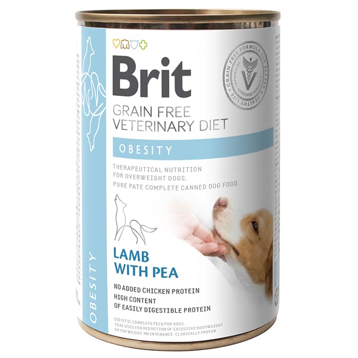 Brit Veterinary Diet Obesity veterinārie konservi suņiem svara kontrolei 400 g