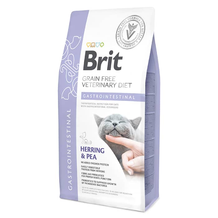 Brit Veterinary Diet Gastrointestinal veterinārā kaķu barība gremošanai 2 kg