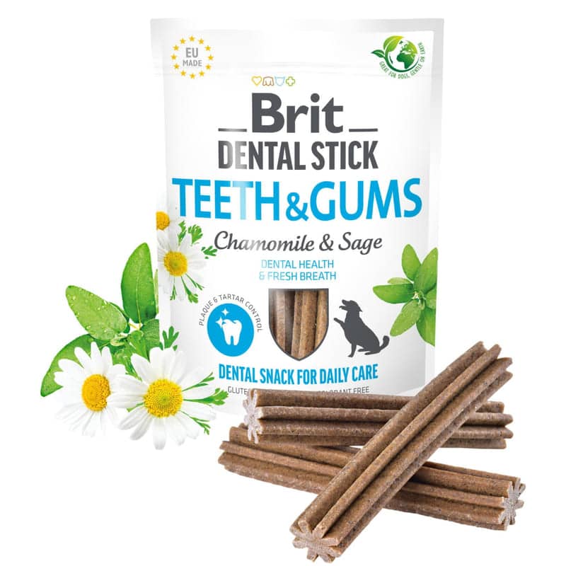 BRIT DENTAL TEETH & GUMS gardums suņiem zobiem 250g N7