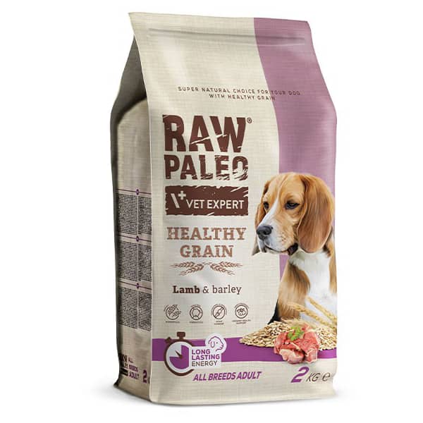 RAW PALEO HG LAMB sausā suņu barība Jērs, mieži 2kg