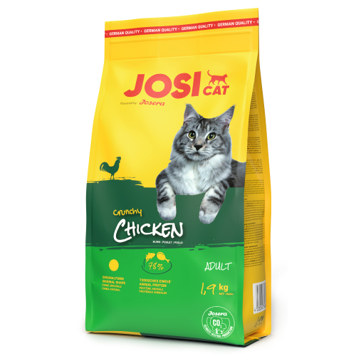 JosiCat Crunchy Chicken sausā kaķu barība kaķiem ar vistu 1.9 kg