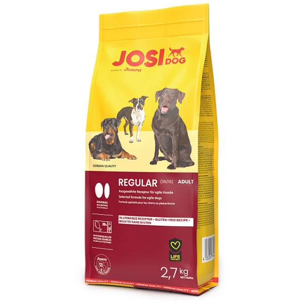 Josera JosiDog Regular sausā suņu barība pieaugušiem suņiem ar vidēju aktivitāti 2.7 kg
