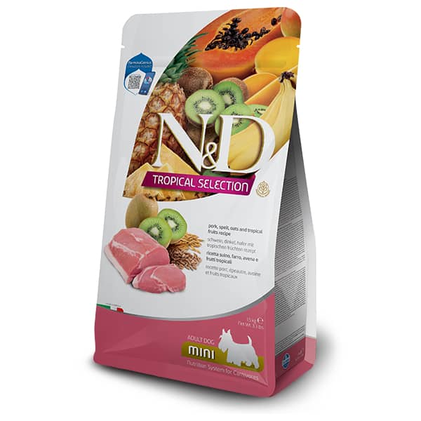 FARMINA N&D DOG LG TROPICAL PORK S suņu barība Cūkgaļa 1.5kg
