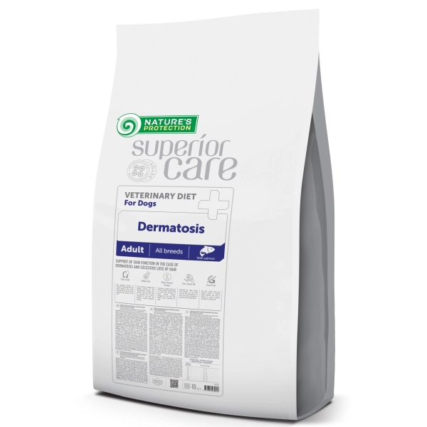 Nature’s Protection Veterinary Diet Dermatosis veterinārā suņu barība ādai ar lasi 10 kg