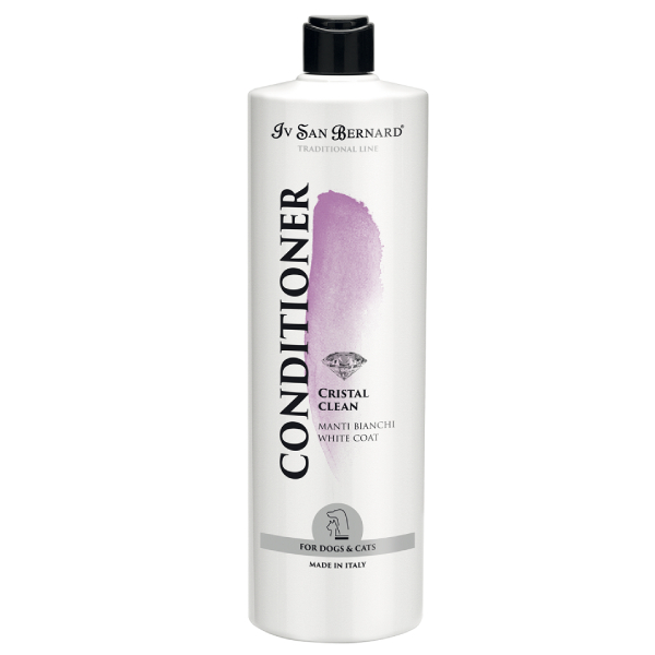 Iv San Bernard Cristal Clean Conditioner kondicionieris suņiem, kaķiem lai noņemtu dzeltenos traipus no baltiem kažokiem 500ml