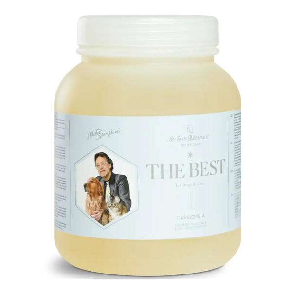 Iv San Bernard Cassiopea Short Coat Shampoo šampūns īsspalvainiem suņiem, kaķiem 2500ml
