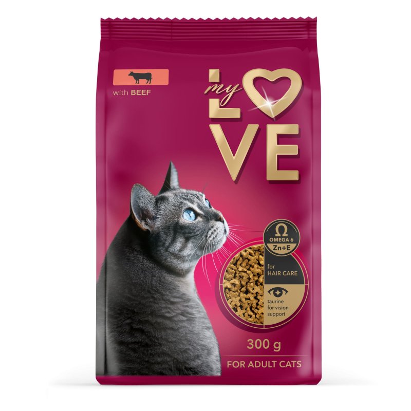 MJAU MY LOVE VEAL sausā barība kaķiem Teļš 11kg