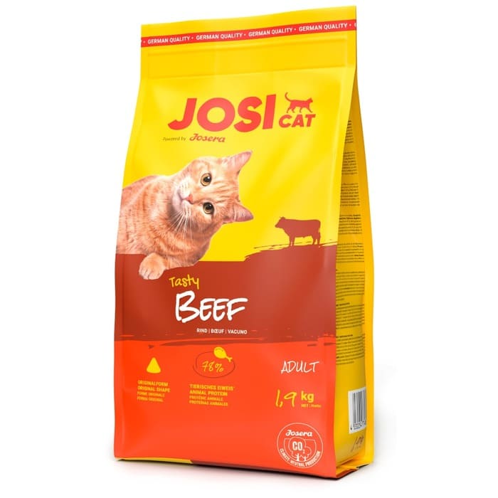 JosiCat Tasty Beef sausā kaķu barība kaķiem ar liellopu 1.9 kg