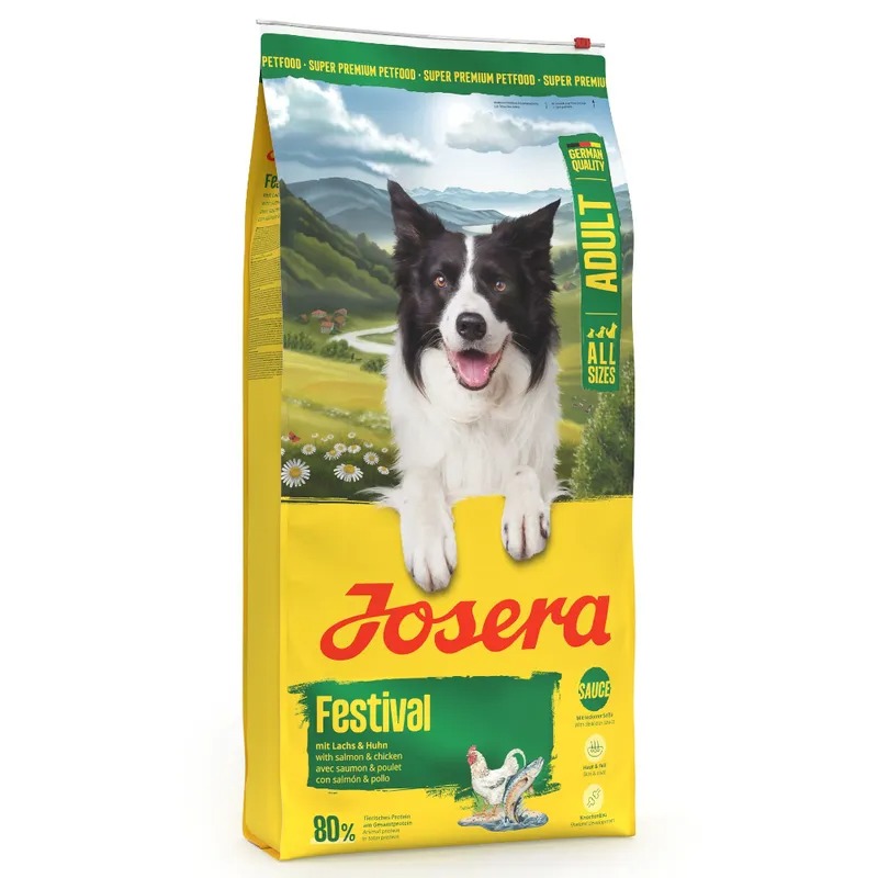 Josera Festival sausā suņu barība pieaugušiem suņiem ar lasi un putnu gaļu 12.5 kg