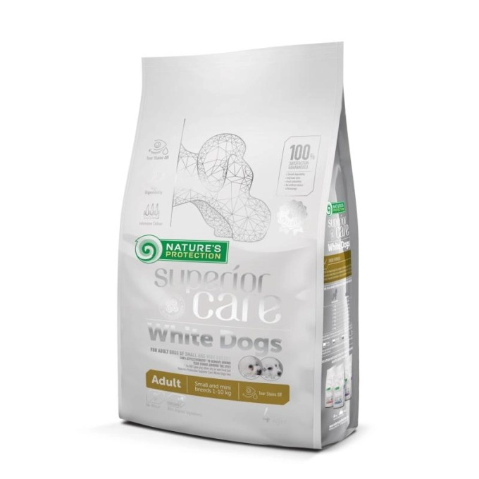 NATURE`S PROTECTION SUPERIOR DOG MINI WHITE sausā barība suņiem Jērs 1.5kg