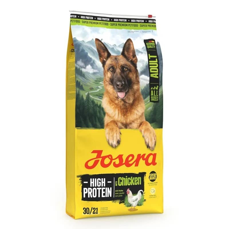 Josera High Protein Adult Chicken sausā suņu barība aktīviem suņiem ar vistu 12.5 kg