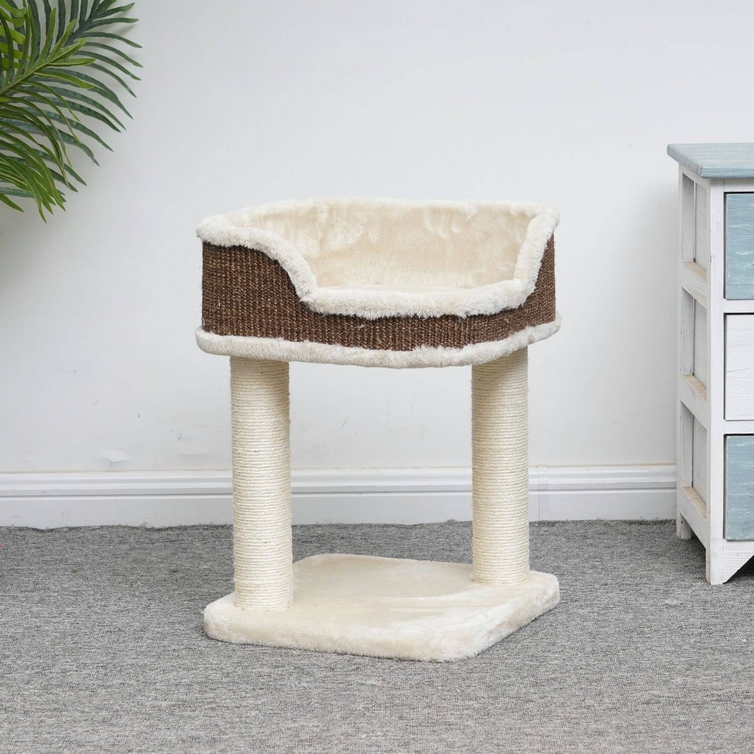 BUNGALO kaķu guļvieta, nagu asināmais 51cm
