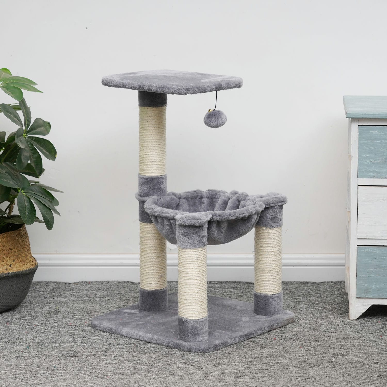 VILLA kaķu guļvieta, nagu asināmais 64cm