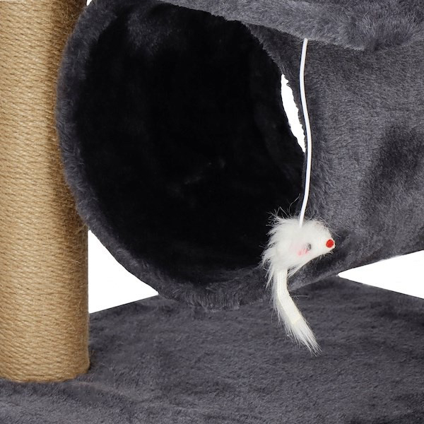 Nagu asināmie - mājiņa kaķiem Grey 61cm