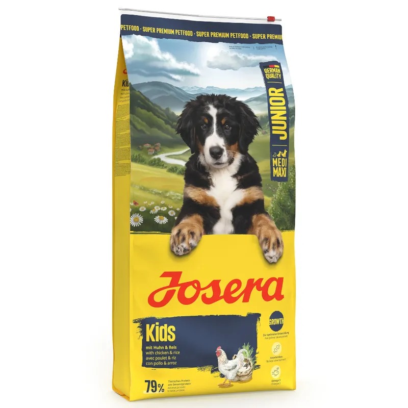 Josera Kids Junior sausā suņu barība kucēniem ar vistu 12.5 kg