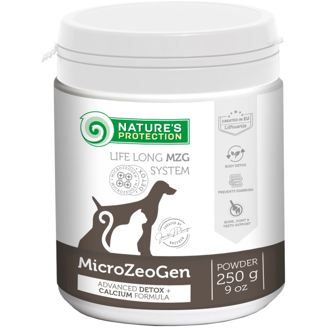 Nature’s Protection Microzeogen Calcium pulveris kauliem suņiem un kaķiem 250 g