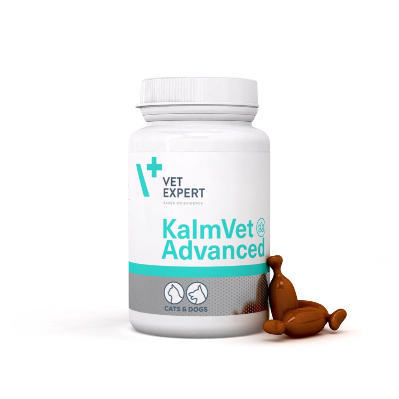 VetExpert KalmVet Advanced nomierinošas kapsulas pret stresu suņiem un kaķiem N60