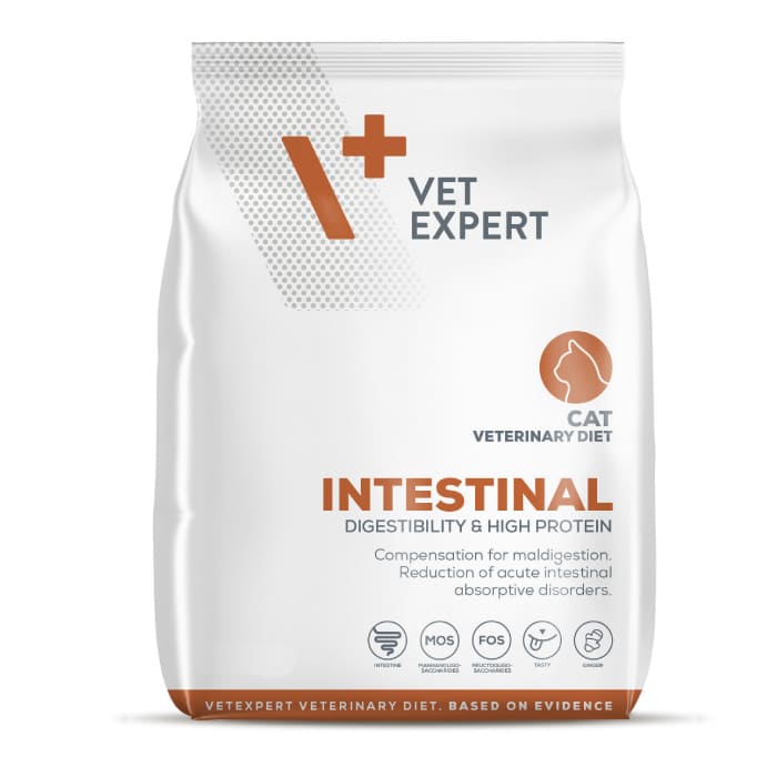VetExpert VD Intestinal veterinārā kaķu barība gremošanai 250 g