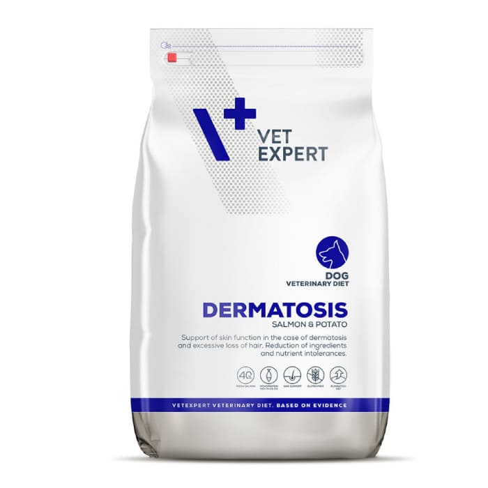 VetExpert VD Dermatosis veterinārā suņu barība ādai ar lasi 12 kg