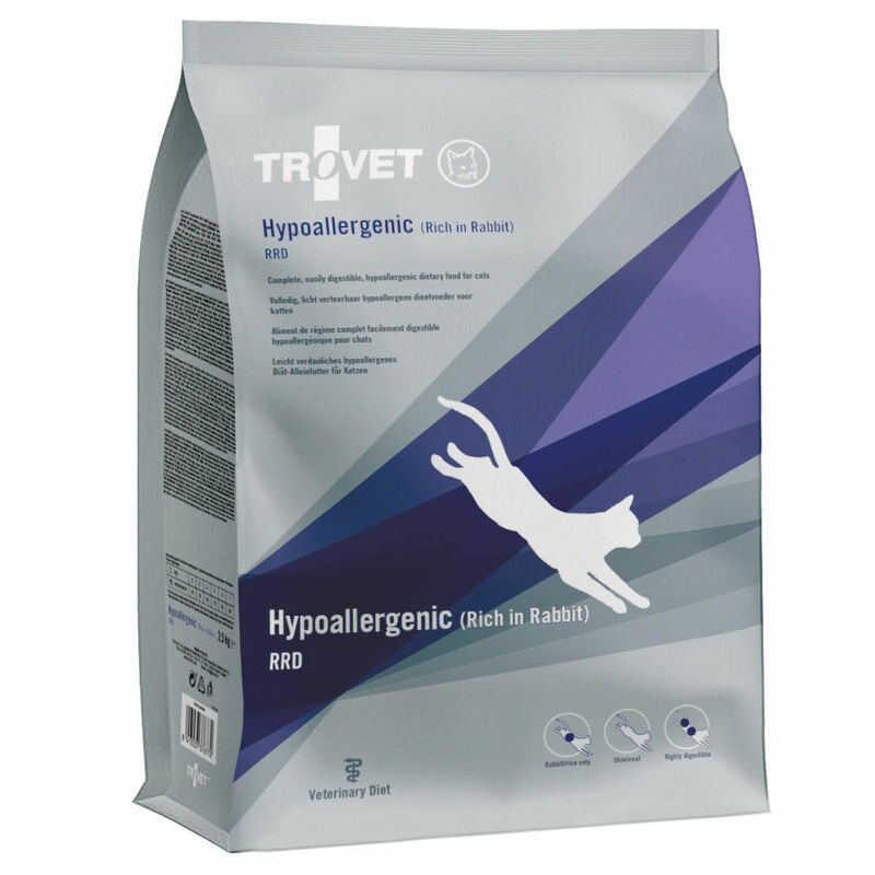 Trovet Hypoallergenic RRD veterinārā kaķu barība alerģijām ar trusi 2.5 kg