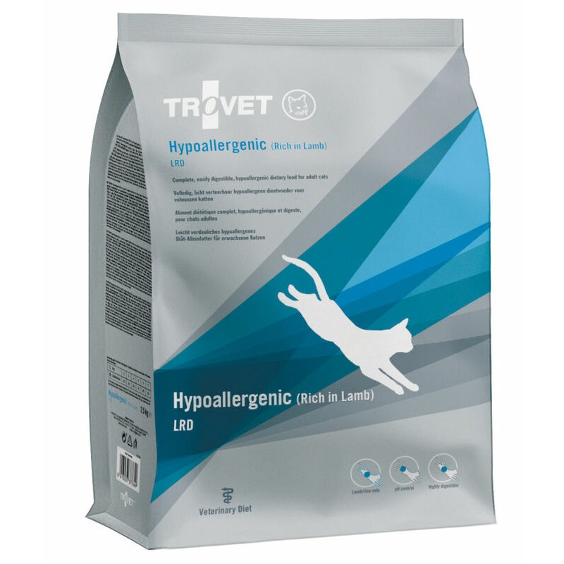 Trovet Hypoallergenic LRD veterinārā kaķu barība alerģijām ar jēru 2.5 kg