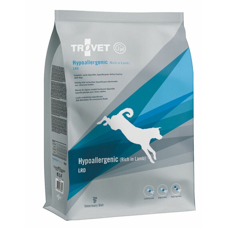 Trovet Hypoallergenic LRD veterinārā suņu barība alerģijām ar jēru 3 kg