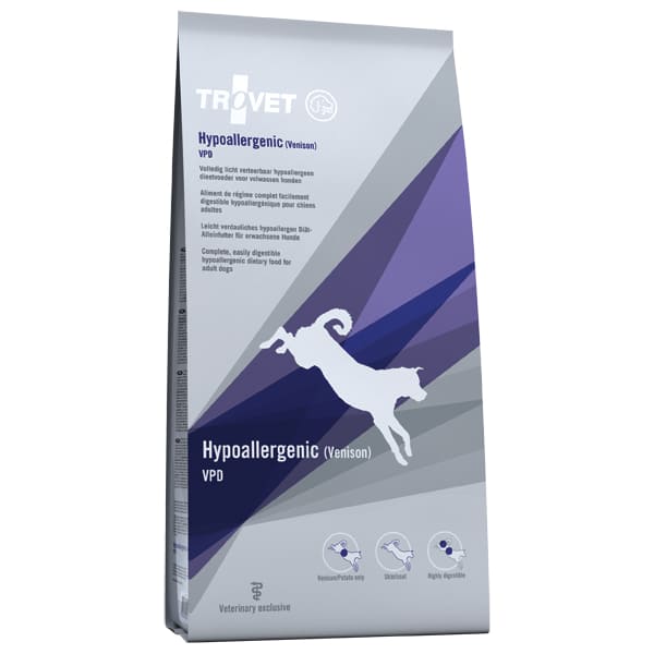 Trovet Hypoallergenic VPD veterinārā suņu barība alerģijām ar briedi 3 kg