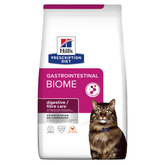 Hill’s Prescription Diet Gastrointestinal Biome veterinārā kaķu barība gremošanai 1.5 kg