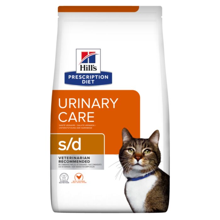 Hill’s Prescription Diet S/D Urinary Care veterinārā kaķu barība urīnceļiem ar vistu 3 kg