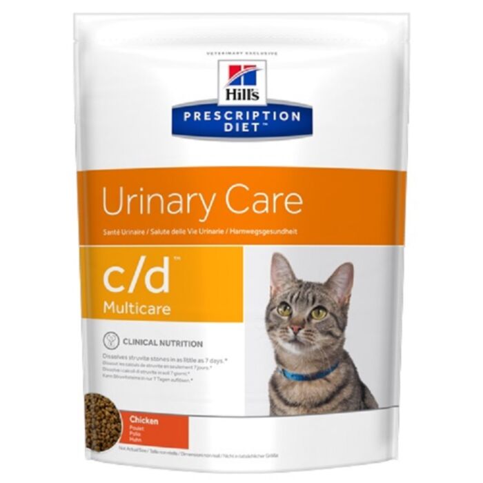 Hill’s Prescription Diet C/D Multicare Urinary Care veterinārā kaķu barība urīnceļiem ar vistu 400 g