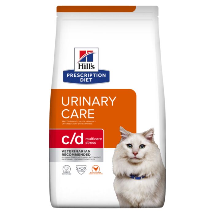 Hill’s Prescription Diet C/D Multicare Stress Urinary Care veterinārā kaķu barība urīnceļiem 3 kg
