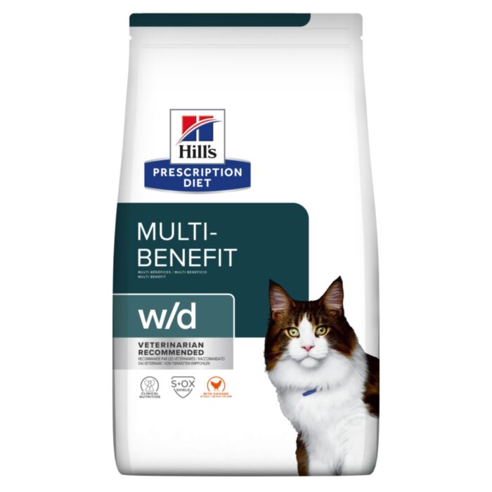 Hill’s Prescription Diet W/D Multi-Benefit veterinārā kaķu barība diabētam 3 kg