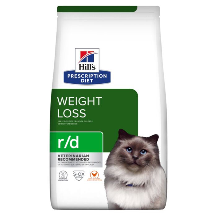 Hill’s Prescription Diet R/D Weight Loss veterinārā kaķu barība svara kontrolei 3 kg