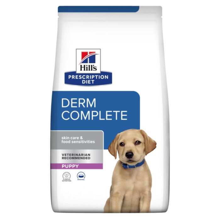 Hill’s Prescription Diet Puppy Derm Complete veterinārā suņu barība ādai kucēniem 1.5 kg