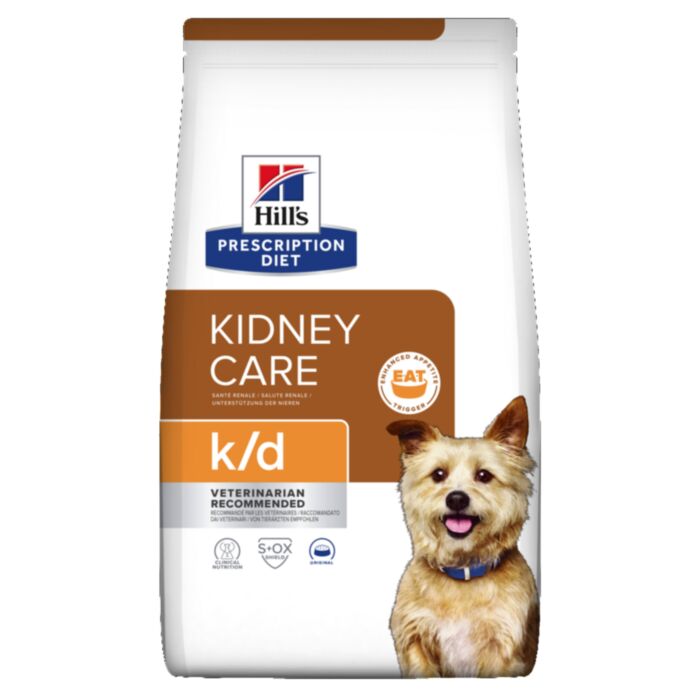 Hill’s Prescription Diet K/D Kidney Care veterinārā suņu barība nierēm 4 kg