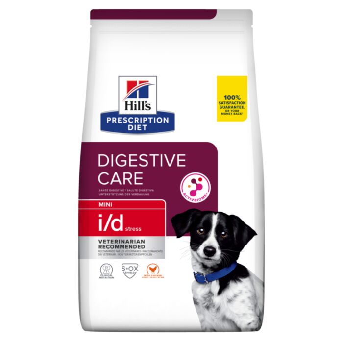 Hill’s Prescription Diet I/D Stress Digestive Care Mini veterinārā suņu barība gremošanai mazām šķirnēm 1 kg