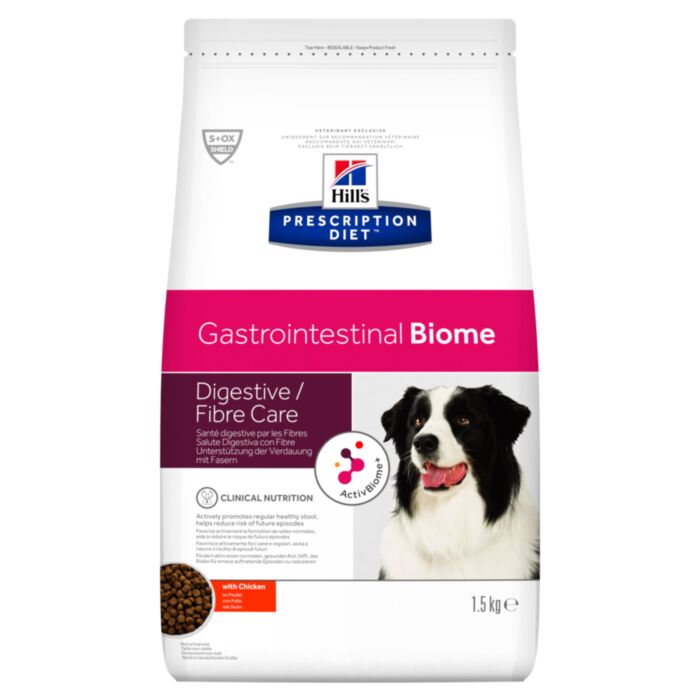 Hill’s Prescription Diet Gastrointestinal Biome veterinārā suņu barība gremošanai 1.5 kg