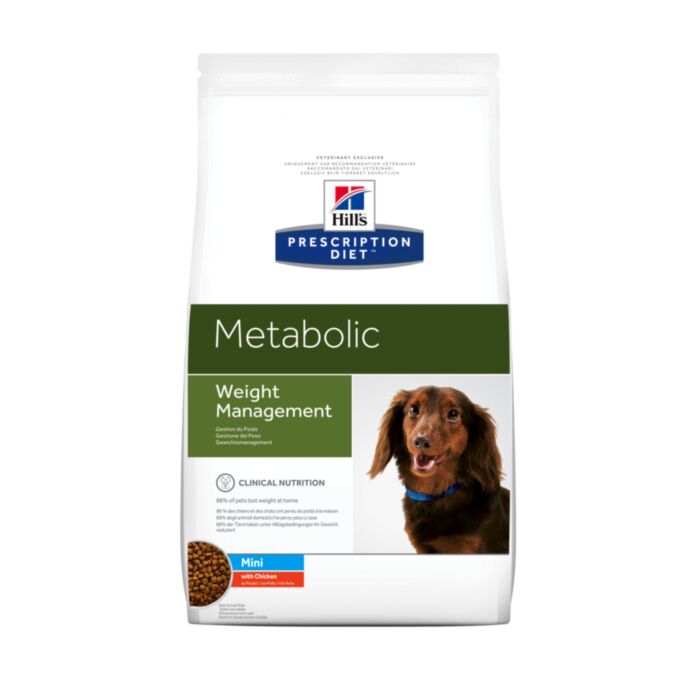 Hill’s Prescription Diet Metabolic Mini veterinārā suņu barība svara kontrolei mazām šķirnēm 6 kg