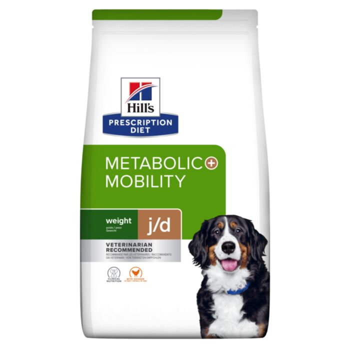 Hill’s Prescription Diet Metabolic + Mobility J/D veterinārā suņu barība locītavām 12 kg