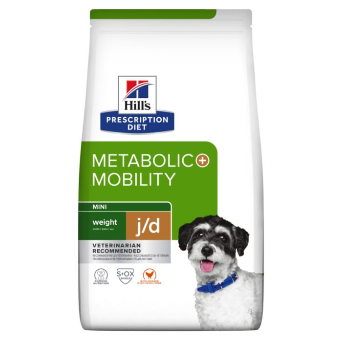 Hill’s Prescription Diet Metabolic + Mobility J/D Mini veterinārā suņu barība locītavām 3 kg