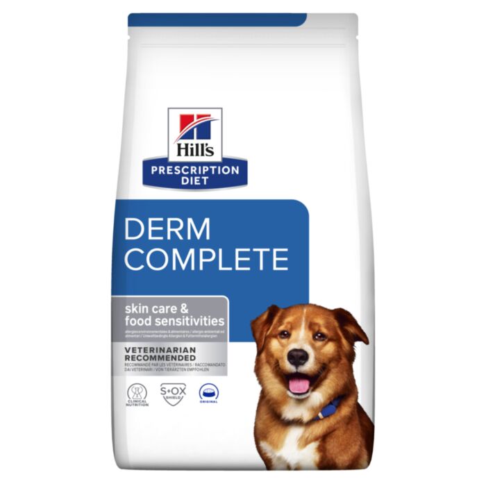 Hill’s Prescription Diet Derm Complete veterinārā suņu barība ādai 4 kg