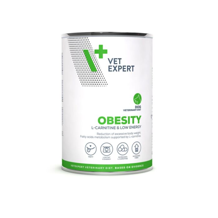 VetExpert VD Obesity veterinārie konservi suņiem svara kontrolei ar mājputniem 400 g