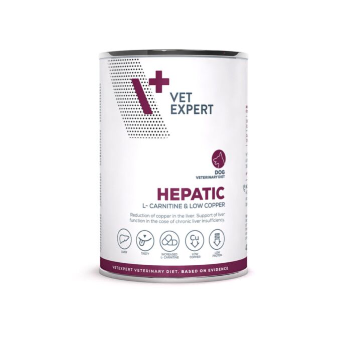 VetExpert VD Hepatic veterinārie konservi suņiem aknām ar vistu 400 g