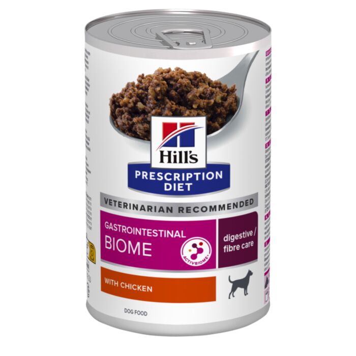 Hill’s Prescription Diet Gastrointestinal Biome veterinārie konservi suņiem gremošanai ar vistu 370 g