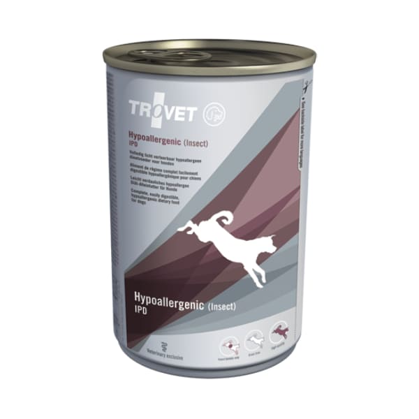 Trovet Hypoallergenic IPD veterinārie konservi suņiem alerģijām ar kukaiņiem 400 g