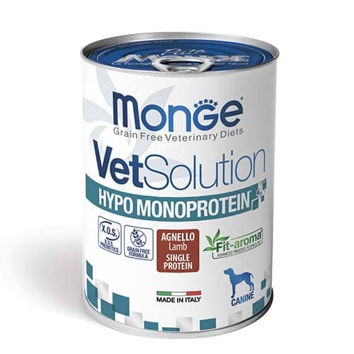 Monge VetSolution Canine Hypo Monoprotein Duck veterinārie konservi suņiem alerģijām ar pīli 400 g