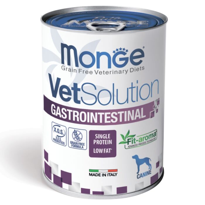 Monge VetSolution Canine Gastrointestinal veterinārie konservi suņiem gremošanai 400 g