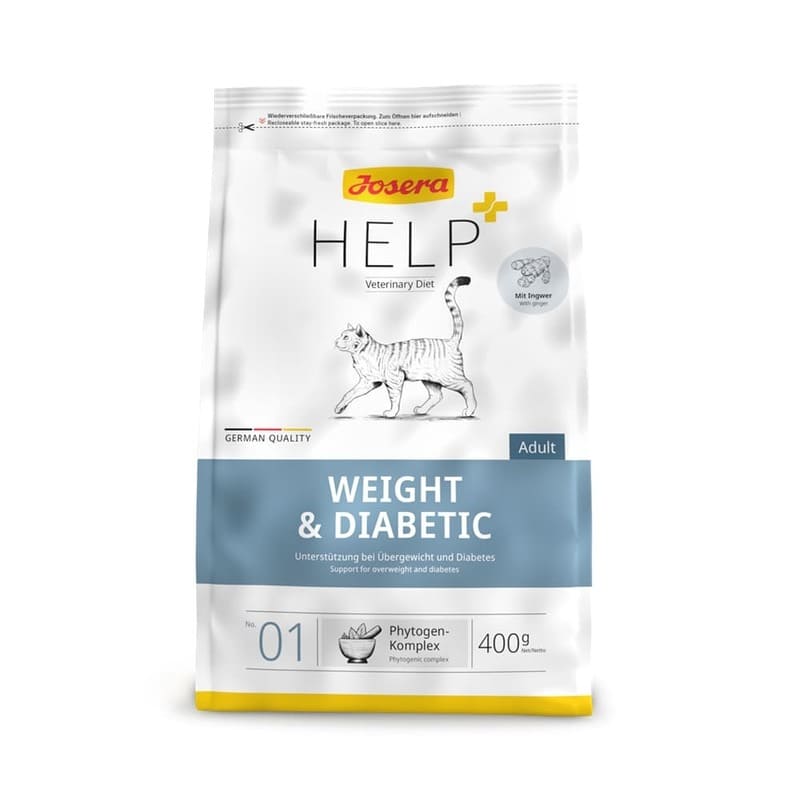 Josera Help Weight & Diabetic veterinārā kaķu barība diabētam 400 g
