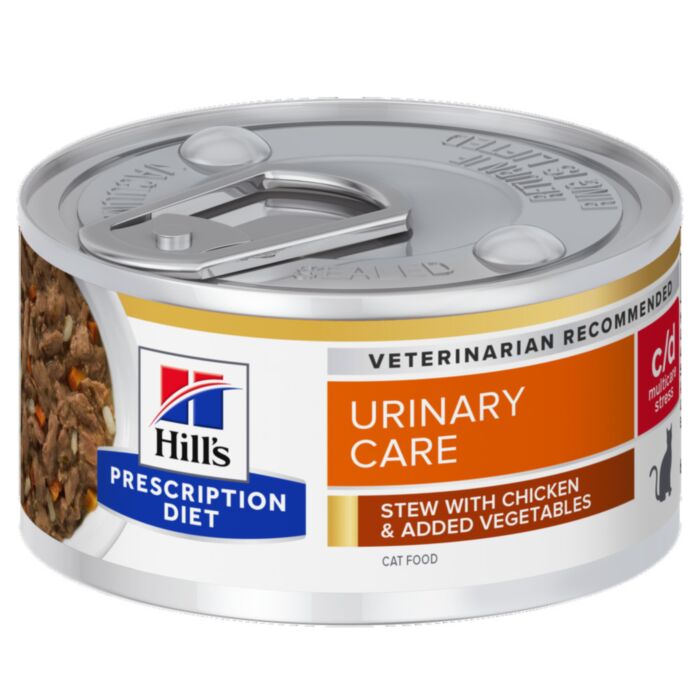 Hill’s Prescription Diet C/D Multicare Stress Urinary Care veterinārie konservi kaķiem urīnceļiem 82 g